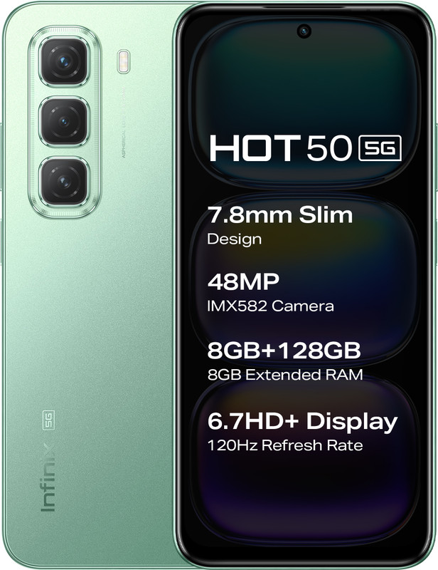 Infinix Hot 50 5G (Sage Green, 128 GB)(8 GB RAM)