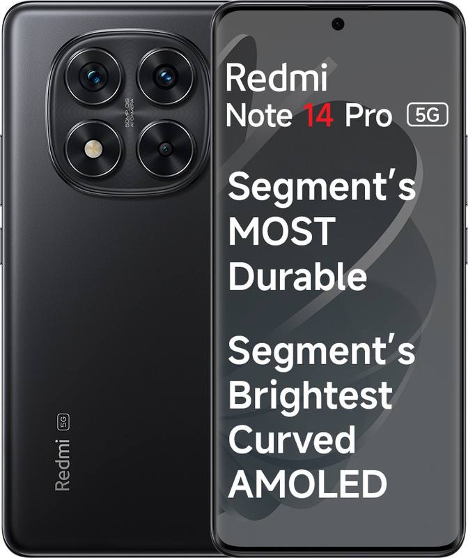 REDMI Note 14 Pro 5G (Titan Black, 256 GB)(8 GB RAM)