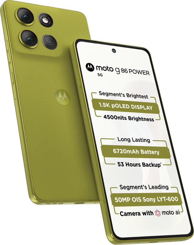 MOTOROLA G86 Power 5G (Pantone Golden Cypress, 128 GB)(8 GB RAM)