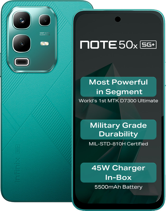 Infinix Note 50x 5G+ (Sea Breeze Green, 128 GB)(8 GB RAM)