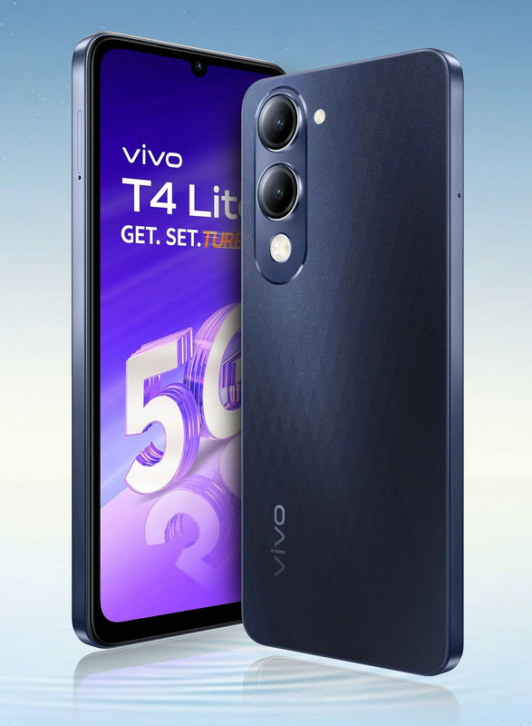 vivo T4 Lite 5G Charger in the Box (Prism Blue, 128 GB)(6 GB RAM) - Best price at DetectaDeal