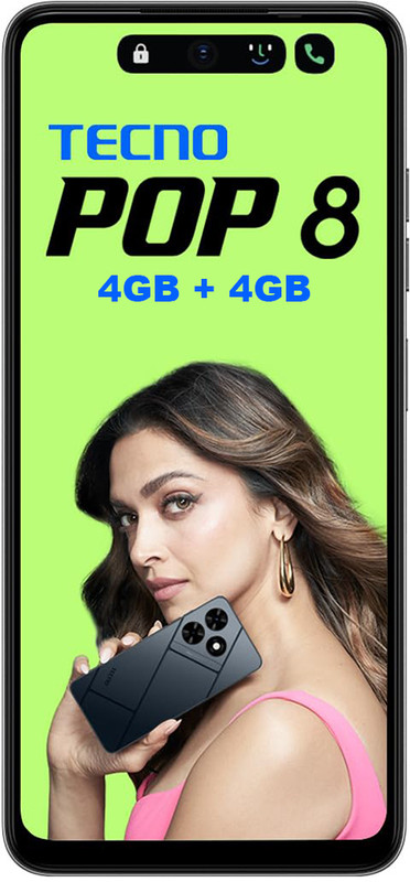 Tecno POP 8 (Gravity Black, 64 GB)(4 GB RAM)