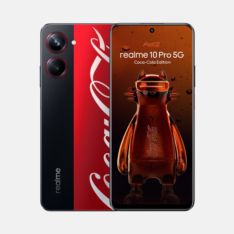 realme 10 Pro 5G (Coca Cola Edition) (Black and Red, 128 GB)(8 GB RAM)