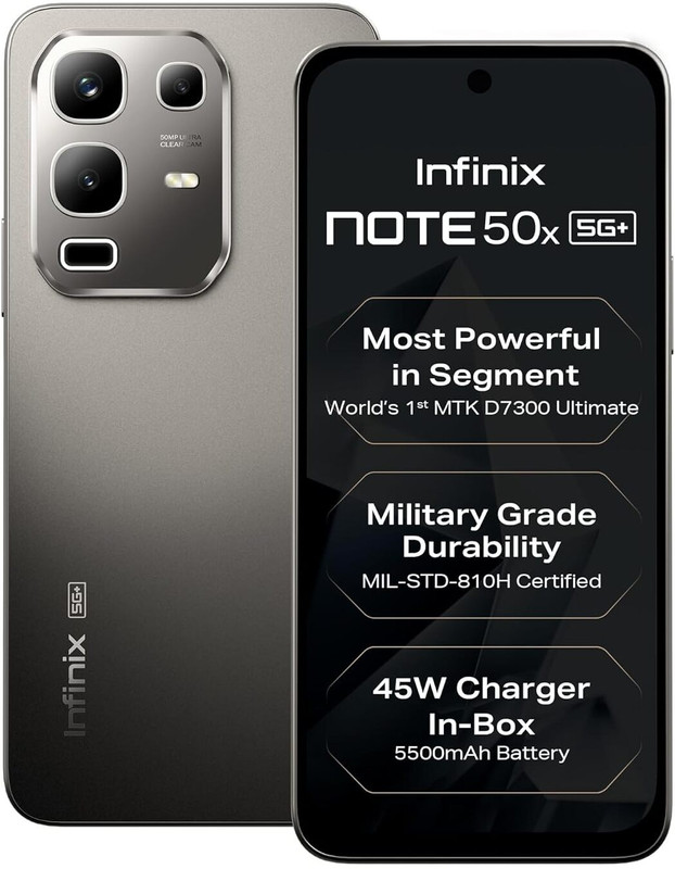 Infinix Note 50s (Titanium Grey, 128 MB)(8 GB RAM)