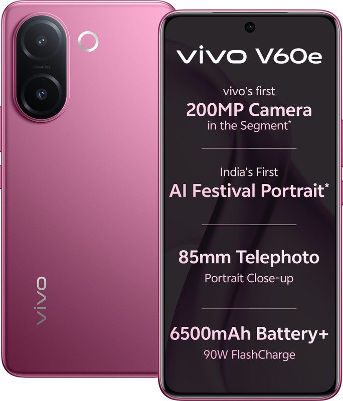 vivo V60e (Elite Purple, 256 GB)(8 GB RAM)