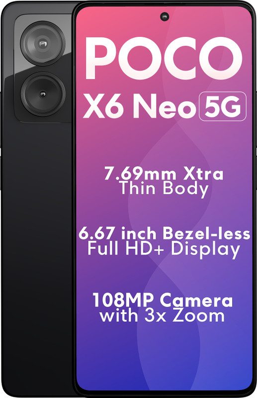 POCO X6 Neo 5G (Astral Black, 256 GB)(12 GB RAM)