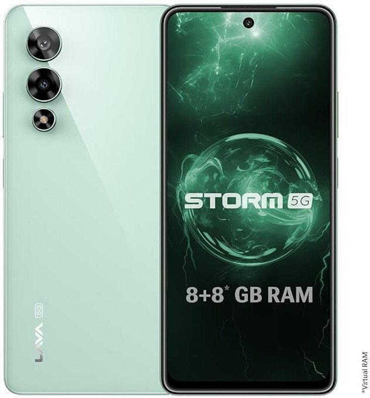 LAVA Storm 5G (Gale Green, 128 GB)(8 GB RAM)