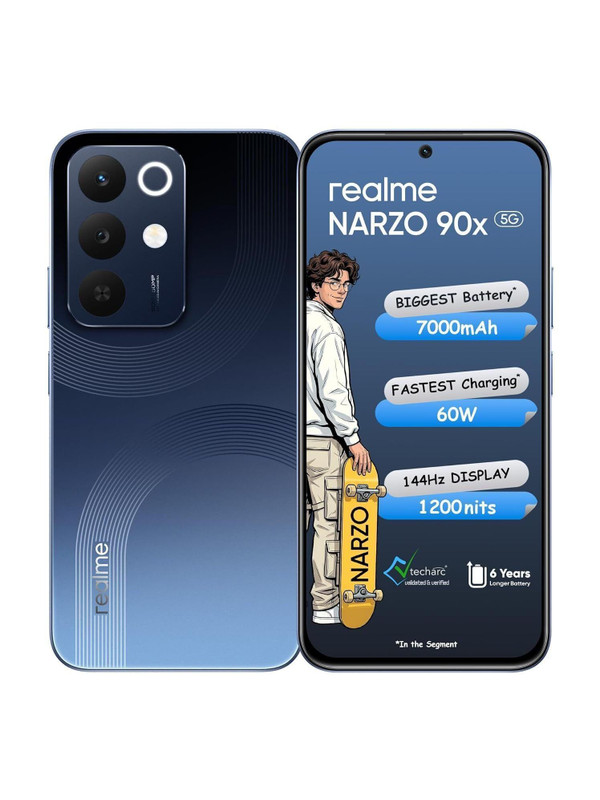realme Narzo 90X 5G (Marine Blue, 128 GB)(4 GB RAM)