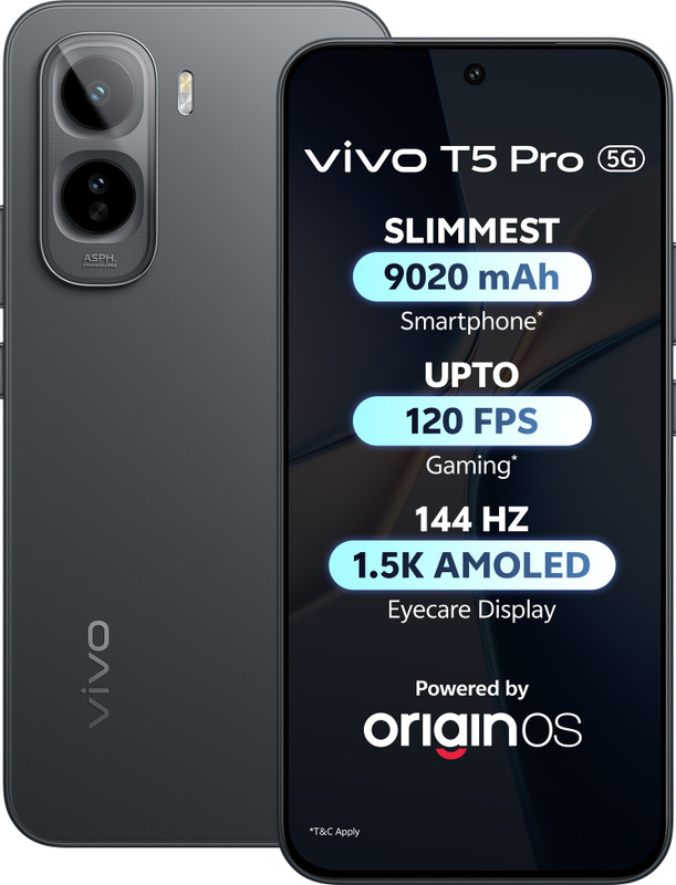 vivo T5 Pro 5G (Cosmic Black, 256 GB)(8 GB RAM)