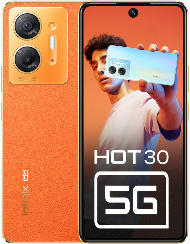 Infinix HOT 30 5G (Miami Orange, 128 GB)(8 GB RAM)