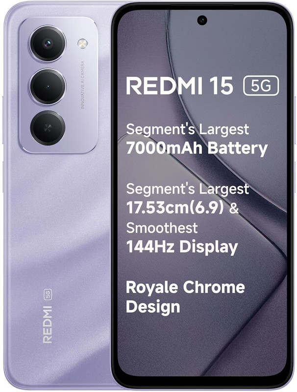 REDMI 15 5G (Sandy Purple, 256 GB)(8 GB RAM)