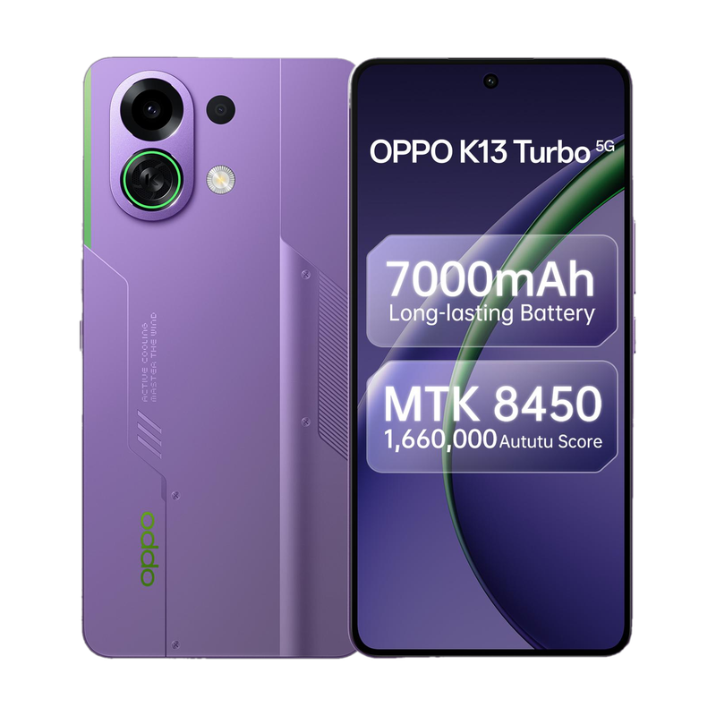 OPPO K13 Turbo 5G (Purple Phantom, 128 GB)(8 GB RAM)