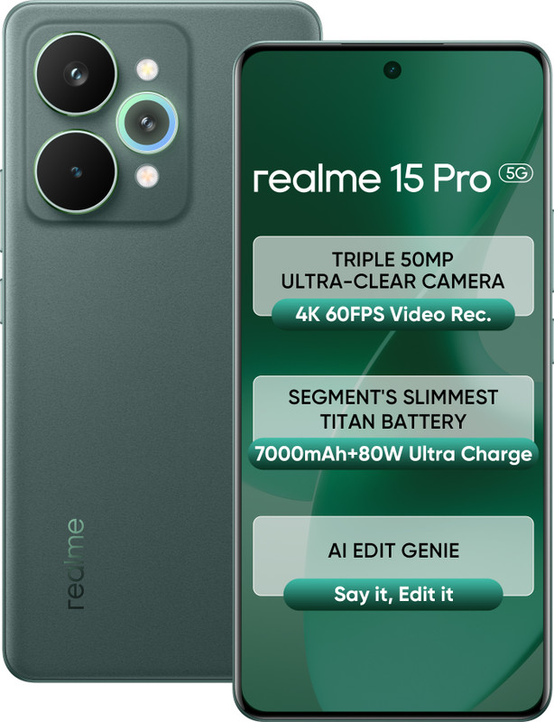 realme 15 Pro 5G (Velvet Green, 256 GB)(12 GB RAM)