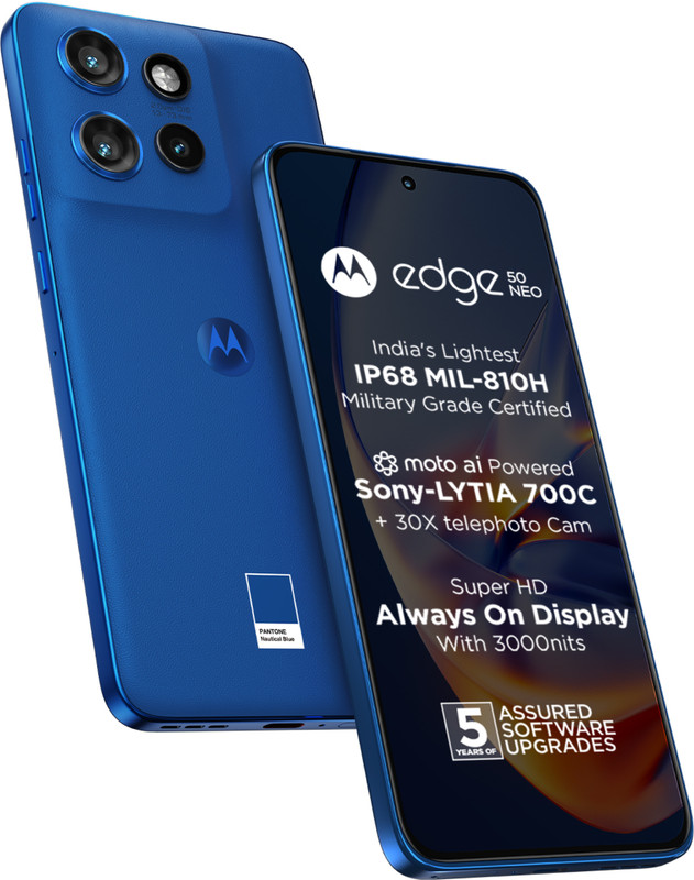 Motorola Edge 50 Neo (PANTONE Nautical Blue, 256 GB)(8 GB RAM)