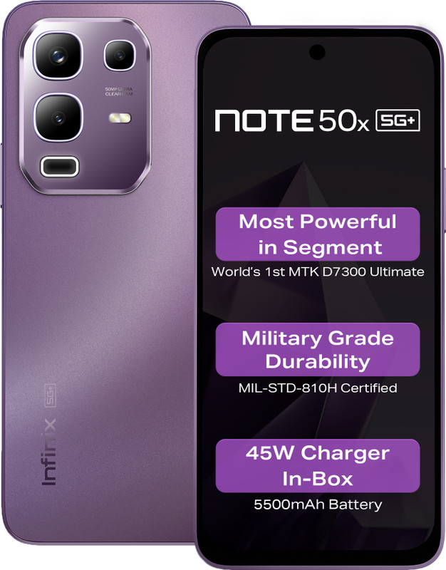Infinix Note 50x 5G+ (Enchanted Purple, 128 GB)(6 GB RAM)