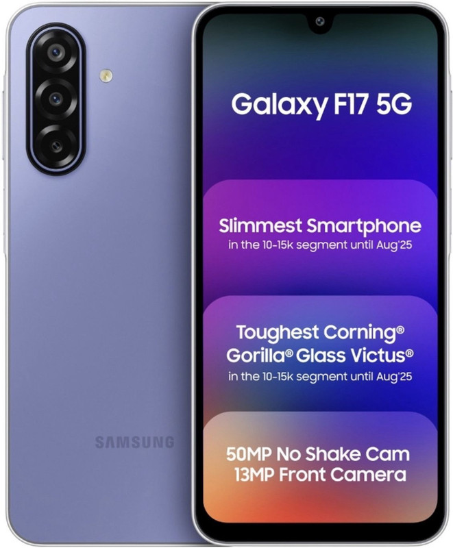 Samsung Galaxy F17 5G (Voilet Pop 128GB) (4GB RAM) (Voilet poo, 128 GB)(4 GB RAM)