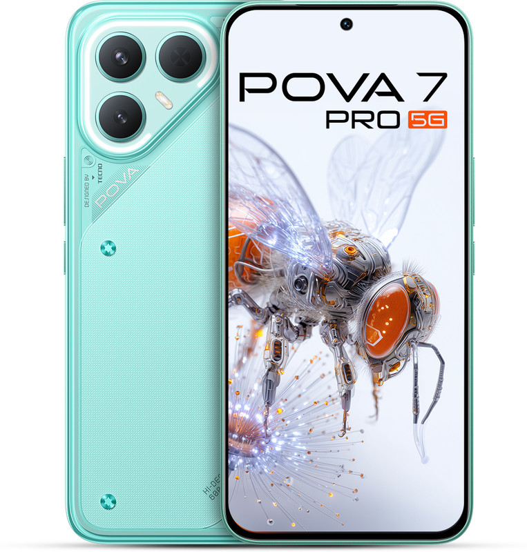 Tecno Pova 7 Pro 5G (Neon Cyan, 128 GB)(8 GB RAM)