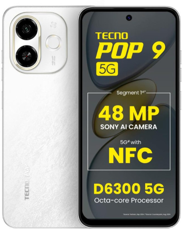 Tecno POP 9 5G (Aurora Cloud, 64 GB)(4 GB RAM)