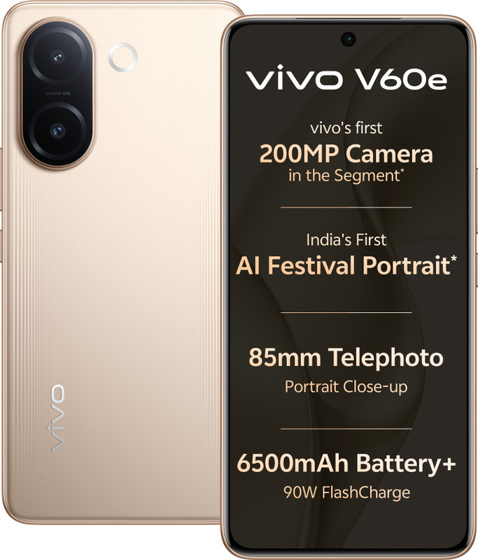 vivo V60e (Noble Gold, 128 GB)(8 GB RAM)