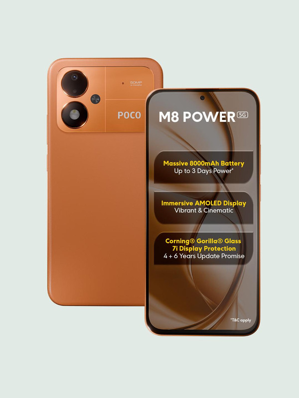 POCO M8 Power 5G (6GB + 128GB, Blaze Orange)