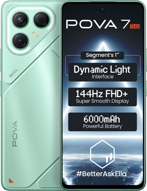 Tecno Pova 7 5G (Oasis Green, 256 GB)(8 GB RAM)