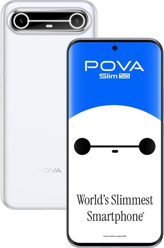 Tecno Pova Slim 5G (Slim White, 128 GB)(8 GB RAM)