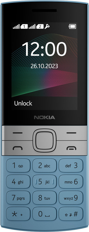 Nokia 150 Dual Sim Keypad Phone, Rear Camera, Long Lasting Battery Life and FM Radio(Blue)