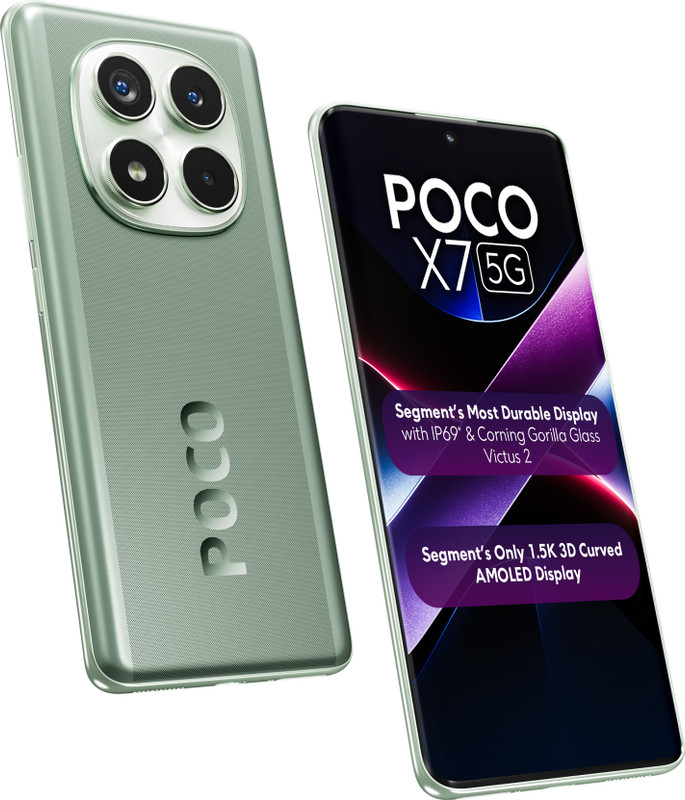 POCO X7 5G (Glacier Green, 128 GB)(8 GB RAM)