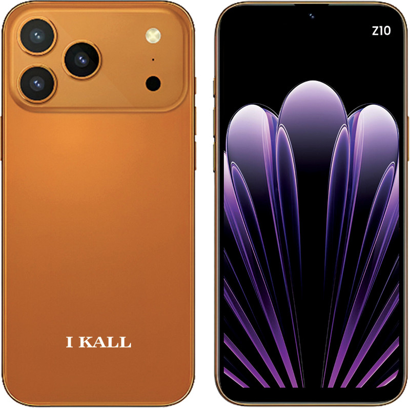 I Kall Z10 Plus Smartphone- 6.53inch HD Display with 5000mAh Battery, 20MP Rear Camera (Orange, 64 GB)(4 GB RAM)