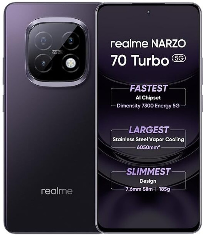 realme 70 TURBO 5G (Turbo Purple, 128 GB)(6 GB RAM)