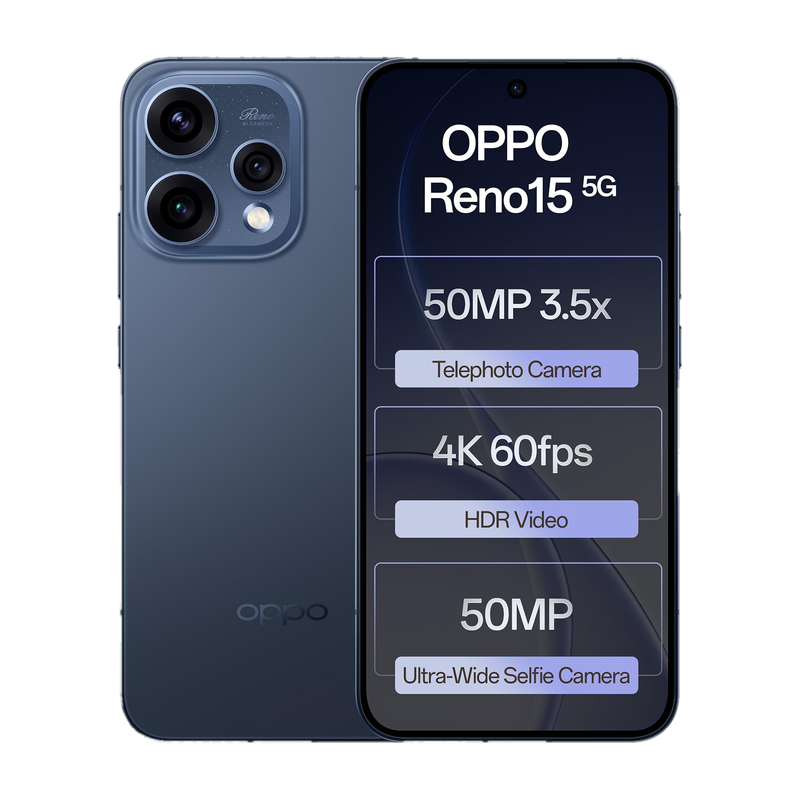 OPPO Reno15 5G (Twilight Blue, 256 GB)(8 GB RAM)