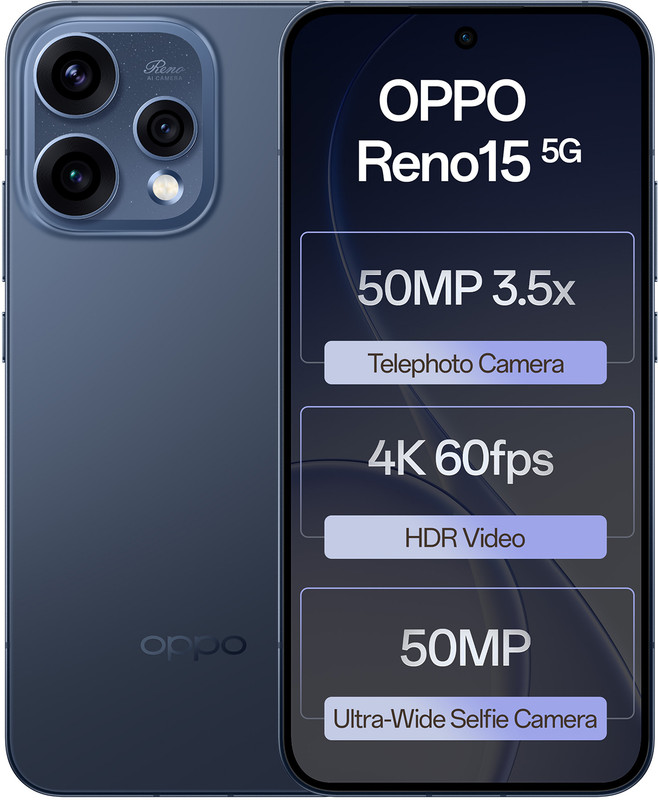 OPPO Reno15 5G (Twilight Blue, 256 GB)(8 GB RAM)
