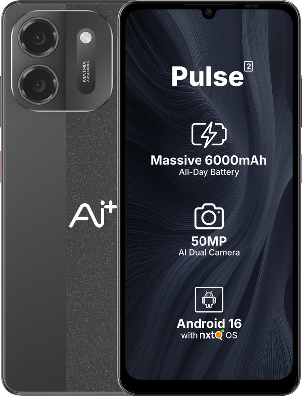 Ai+ Pulse 2 (Black, 64 GB)(4 GB RAM)