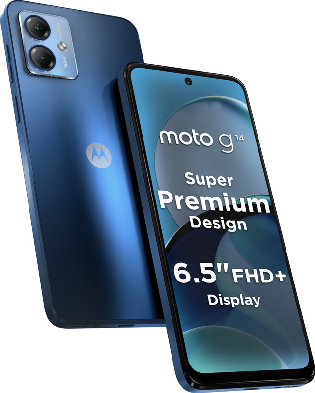 MOTOROLA g14 (Sky Blue, 128 GB)(4 GB RAM)