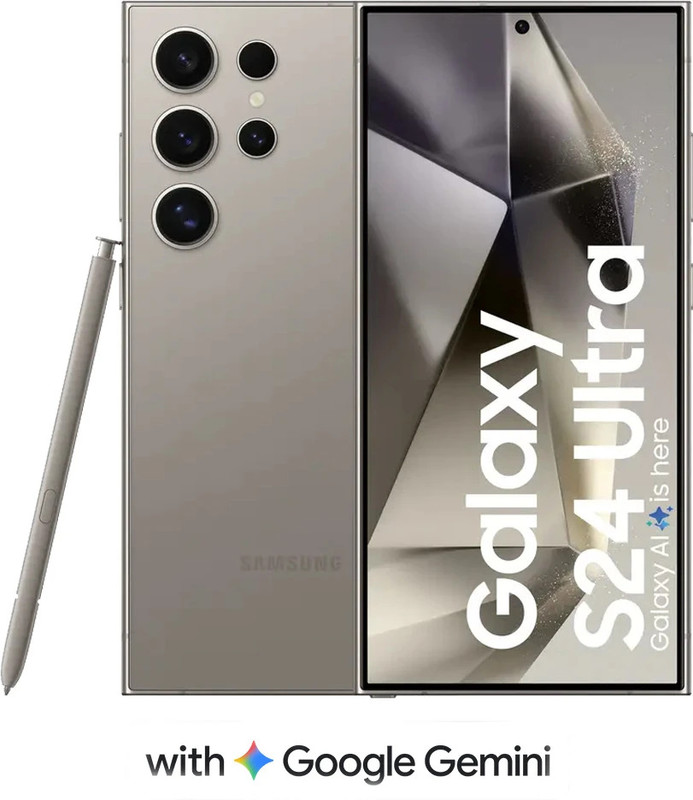Samsung Galaxy S24 Ultra 5G (Titanium Gray, 256 GB)(12 GB RAM)