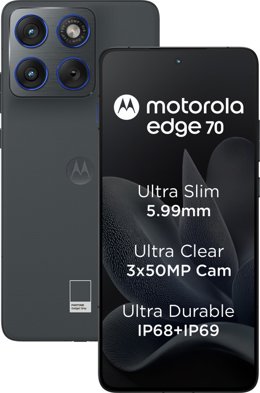 MOTOROLA Edge 70 (PANTONE Gadget Gray, 256 GB)(8 GB RAM)