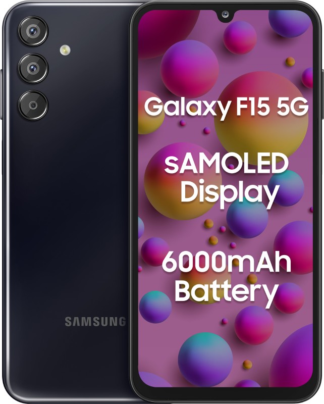 SAMSUNG Galaxy F15 5G (Ash Black, 128 GB)(6 GB RAM)