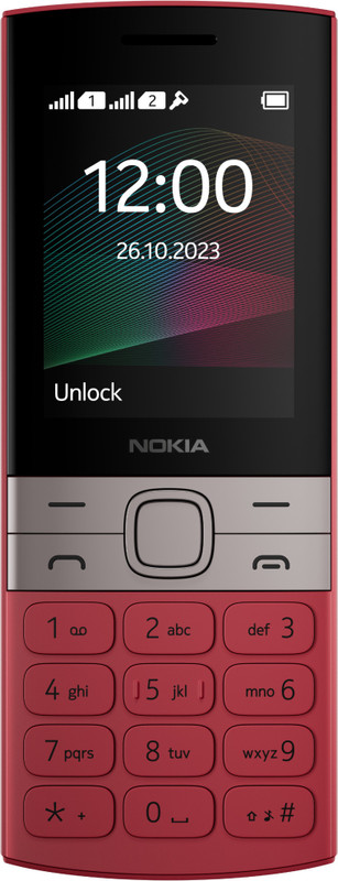 Nokia 150 Dual Sim Keypad Phone, Rear Camera, Long Lasting Battery Life and FM Radio(Red)