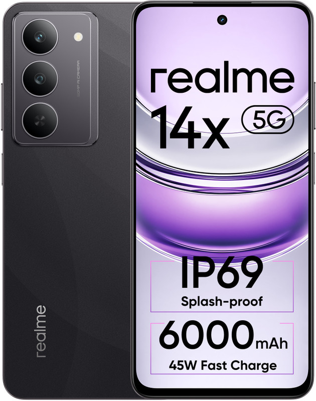 realme 14x 5G (Crystal Black, 128 GB)(8 GB RAM)