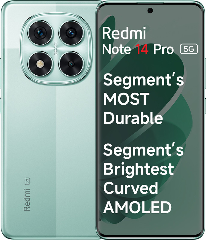 REDMI Note 14 Pro 5G (Ivy Green, 256 GB)(8 GB RAM)