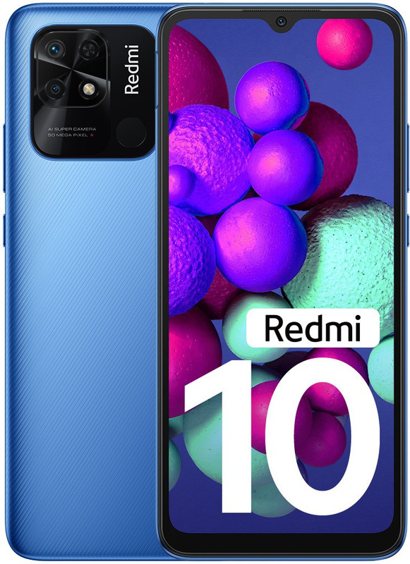 REDMI 10 (Pacific Blue, 128 GB)(6 GB RAM)