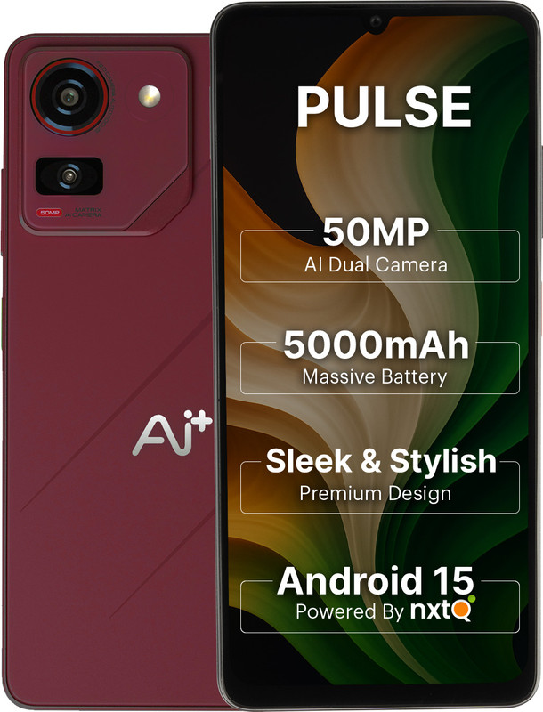 Ai+ Pulse (Sparkle Red, 128 GB)(6 GB RAM)