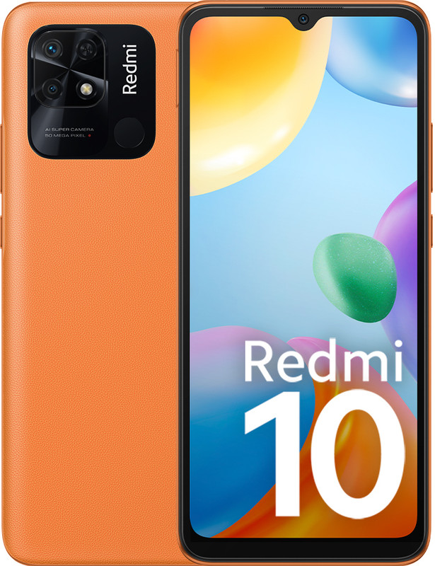 REDMI 10 (Sunrise Orange, 64 GB)(4 GB RAM)