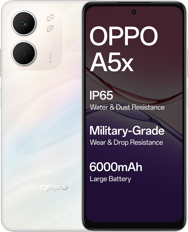 OPPO A5x 5G (Laser White, 128 GB)(4 GB RAM)