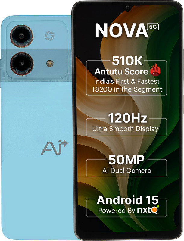 Ai+ Nova 5G (Blue, 128 GB)(6 GB RAM)