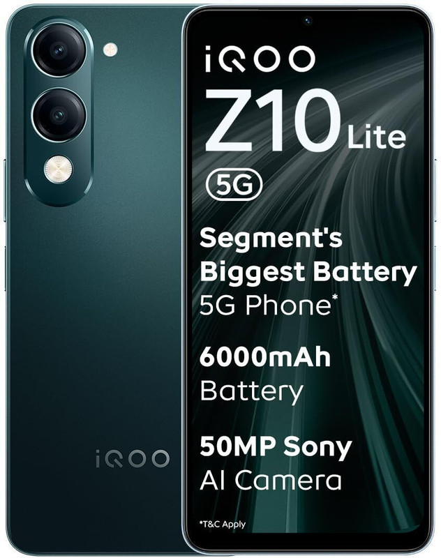 IQOO Z10 Lite 5G (Cyber Green, 256 GB)(8 GB RAM)