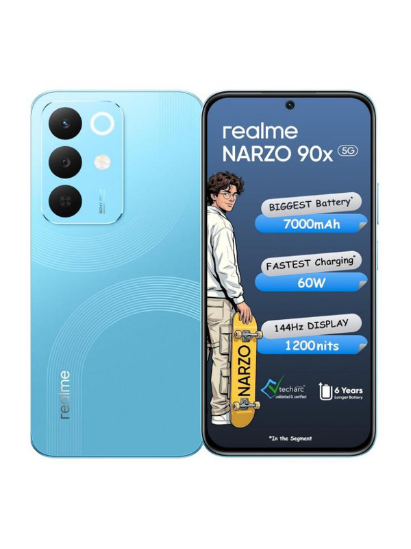 realme Narzo 90x 5G (Aqua Blue, 128 GB)(6 GB RAM)