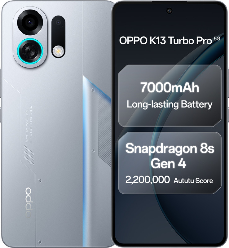 OPPO K13 Turbo Pro 5G (Silver Knight, 256 GB)(8 GB RAM)
