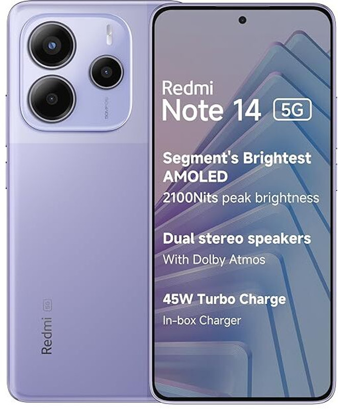 REDMI Note 14 5G (Phantom Purple, 256 GB)(8 GB RAM)