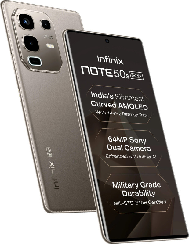 Infinix Note 50s 5G+ (Titanium Grey, 128 GB)(8 GB RAM)